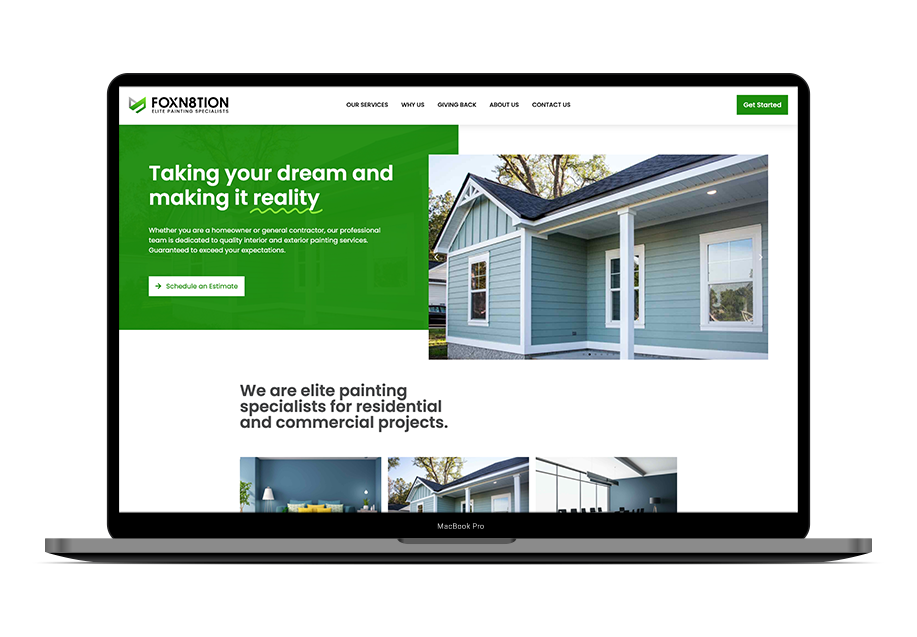 Foxn8tion case study - custom website design